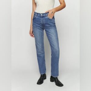 Reformation Cynthia mid rise straight jeans size 29‎